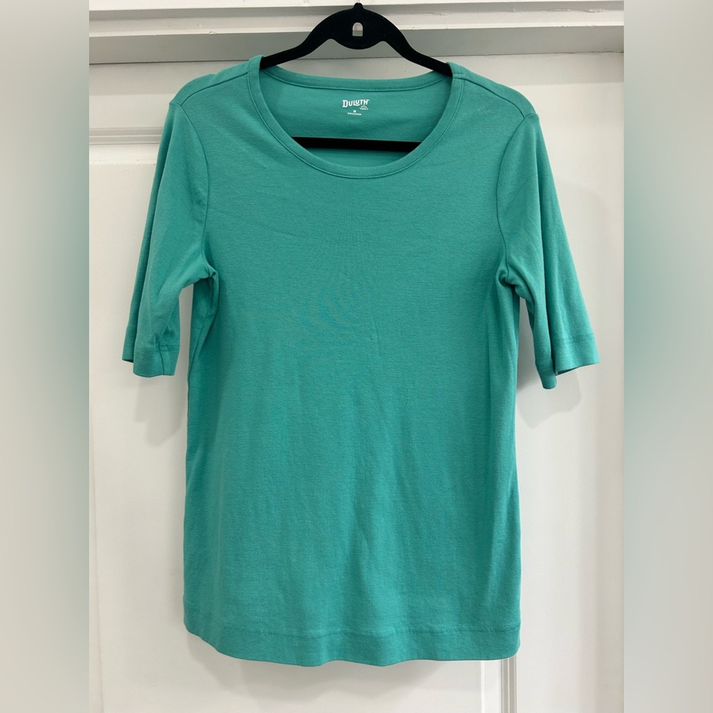 Duluth Trading Co Teal Short Sleeve Tee